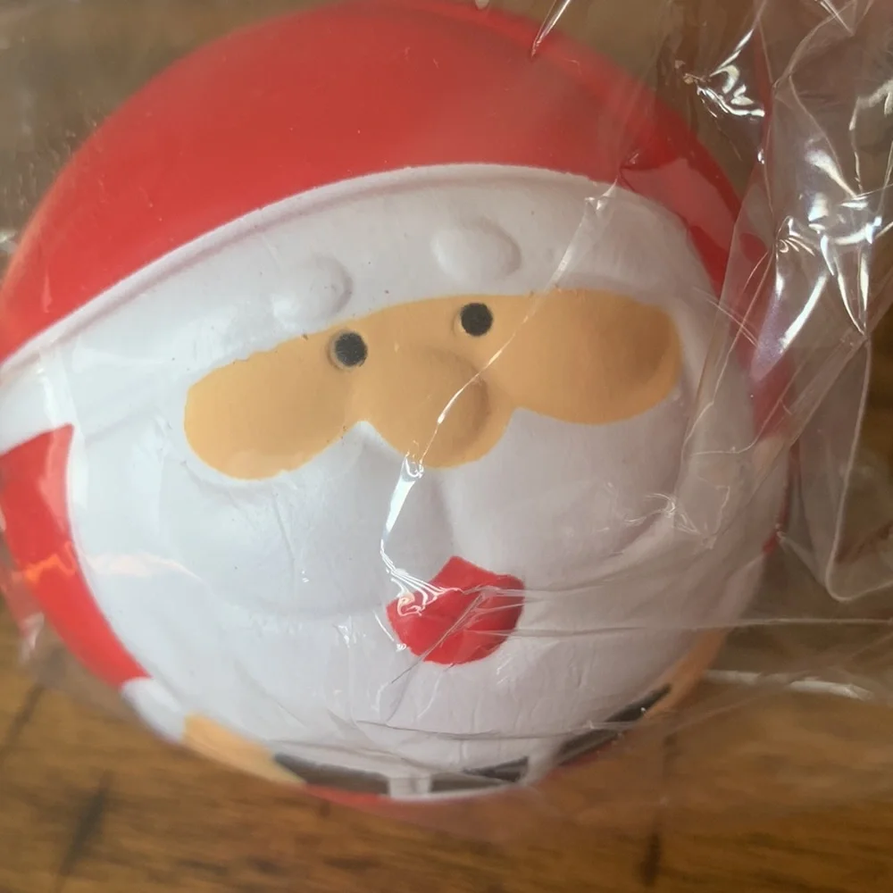 The Christmas Shop ,Santa Squeeze Ball Stocking Stuffer